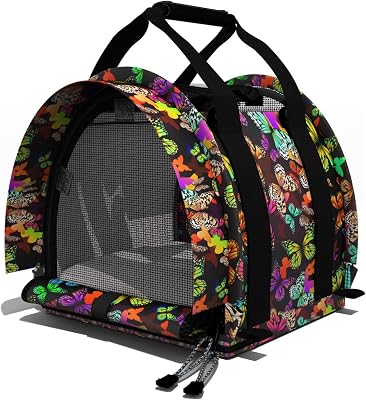 SturdiBag Large Cube Pet Carrier 12 x 12 x 12 inches - Butterflies