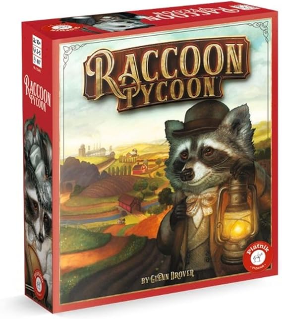 Piatnik Raccoon Tycoon - The Sales Success from the USA! The Strategic Family Game Around the Golden Age of Astoria