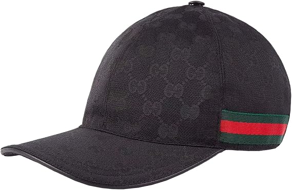Gucci 200035 Original GG Campus Baseball Cap with Adjuster for Men and Women, Stylish Gift, Present, Black