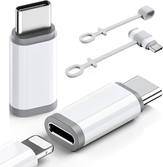 2 Pack Lightning to USB C Adapter for iPhone 15/16/17 Pro Max/Plus,Samsung S24/S25, Pixel, Nintendo Switch, USB Type C to Lightning Cable Connector for iPhone 17/16 Charger- (Not for Headphones/OTG)