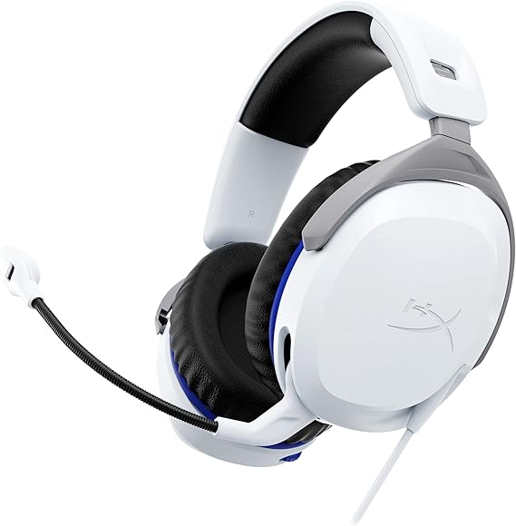 HyperX Cloud Stinger 2 – Gaming Headset for PlayStation | Signature Comfort | Adjustable Headband | Wired | White