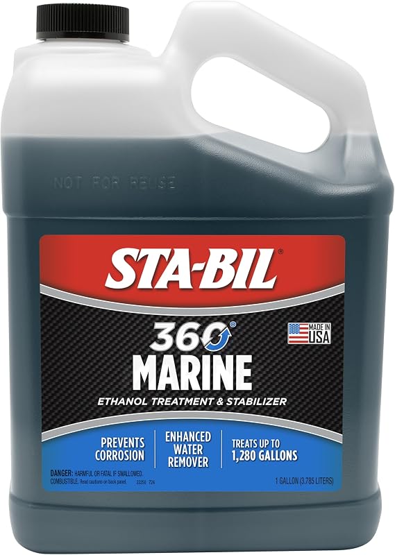 STA-BIL 360 Marine Fuel System Treatment, 1 Gallon | Treats 1,280 gallons. Cleans fuel systems and injectors, removes water, and helps protect marine engines.