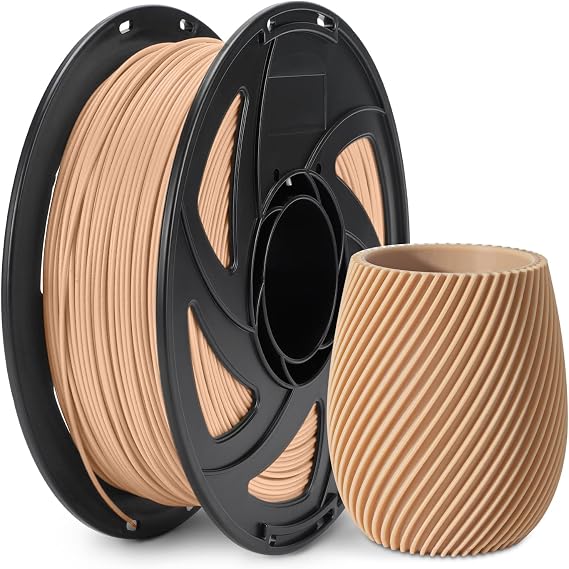 Petg Filament 1.75 tan,Light Brown Matte 3D Printing Filament 1.75mm | Matt Surface 3D Printer Filament Dimensional Accuracy +/- 0.02 mm, Strong 1Kg Spool(2.2lbs), Fit Most FDM Printers