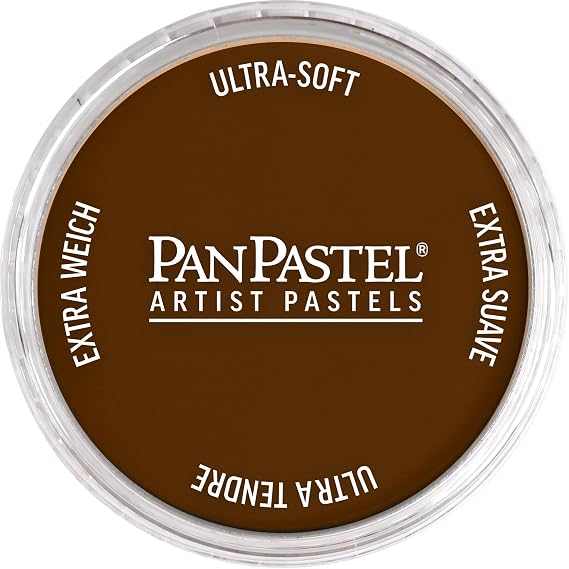 PanPastel Artist Pastels by GOLDEN, Burnt Umber, 2.44 / 62mm Pan Diameter, Professional Artist Pastels, Unique Pan Format (cake-like)
