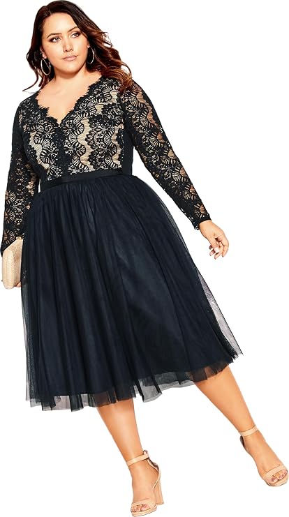 City Chic Women's Plus Size Cocktail Dress - Rare Beauty