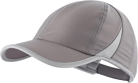 Adjustable Sports Cap Quick Dry Workout Hat Baseball Athletic Fitted Hat Lightweight Running Cap for Men & Women