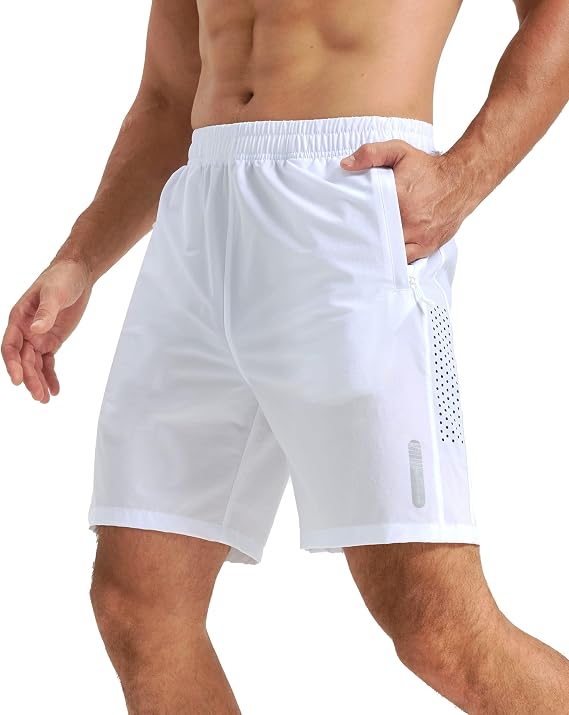 Running Shorts for Men Athletic Shorts Casual Hiking Basketball 7"/ 5"