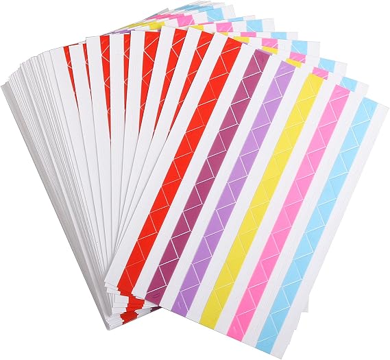 50 Sheets Self Adhesive Photo Corners - Hold 1275 Photos - 6 Colors 5100 pcs Photo Mounting Corner Stickers for Polaroid, Instax Foto of DIY Picture Scrapbook and Recollections Photo Album