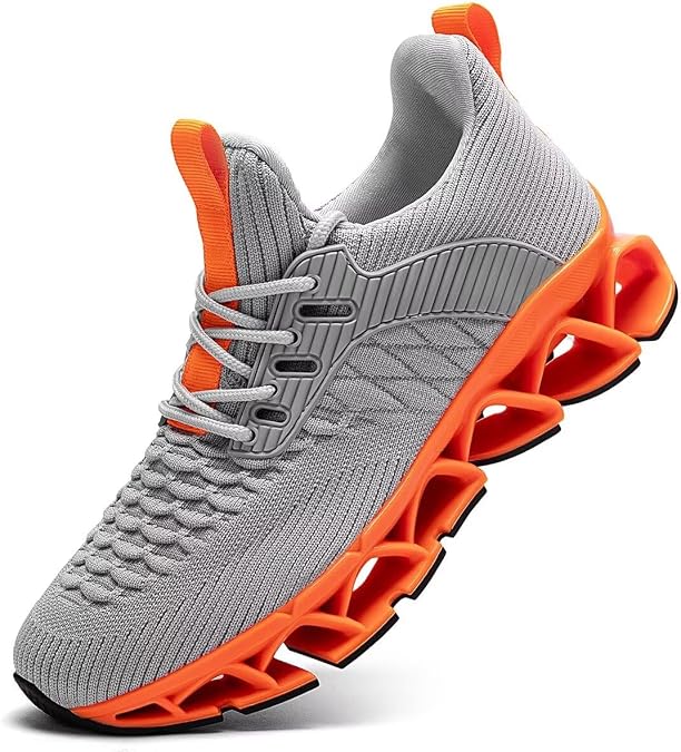 Mens Slip on Walking Running Shoes Blade Tennis Casual Fashion Sneakers Comfort Non Slip Work Sport Athletic Trainer