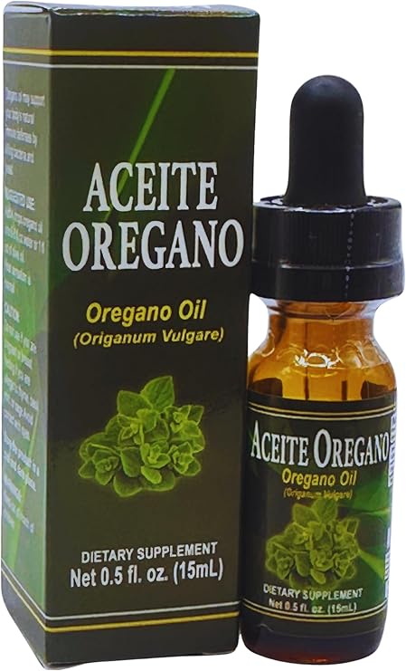 Aceite de Oregano (Oregano Oil) 15 ml Dietary Supplement Essential Oil Natural 135 Servings | Digestive Health | Overall Health | Vegan | Non-GMO | Immune System