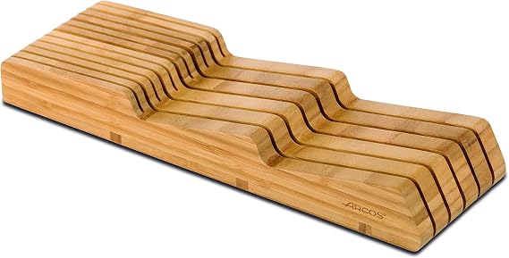 Arcos Messerblock - Messerblock schublade zu Messer bis 25 cm - Gemacht aus Bamboo 39 x 432 x 139 mm - Farbe Braun