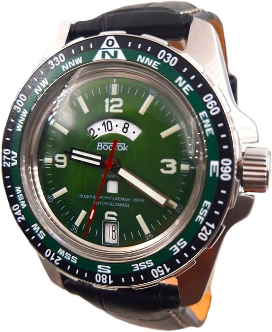 Vostok Original Men's Amphibia 14053B 'Tourist' Series Mechanical Self-Winding Waterproof 200m