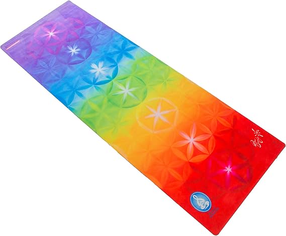 Yoga Combo Mat - Luxury Mat and Towel That Grips While You Sweat. No Slip, PVC Free, and Machine Washable.
