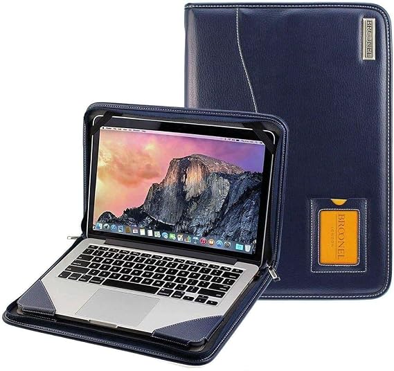 Contour Series - Blue Heavy Duty Leather Protective Case - Compatible with ASUS Zenbook Duo 14" UX8406