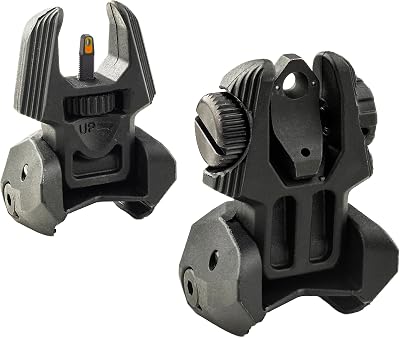 MEPROLIGHT FRBS flip up tritium Sights 2 or 4 Dot Rear  1 Dot Front with Extremely Bright Orange phosphoric Ring, Green tritium Glow on Front and Rear Night Sights