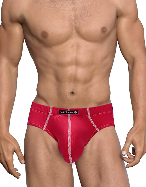 Wildmant Mesh Brief Red