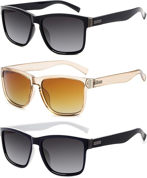 ANDOILT Sport Polarized Square Sunglasses