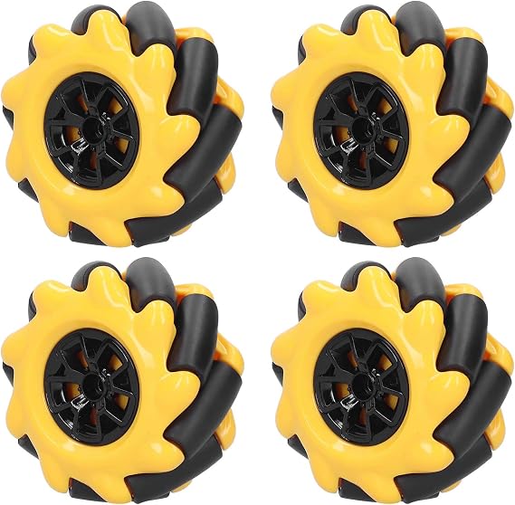 Mecanum Wheel 60mm, Smart Robot Car Parts, Robot Wheel Accessories Omnidirectional Wheel, Omnidirectional Intelligent Robot Car Parts Component Accessories(2)