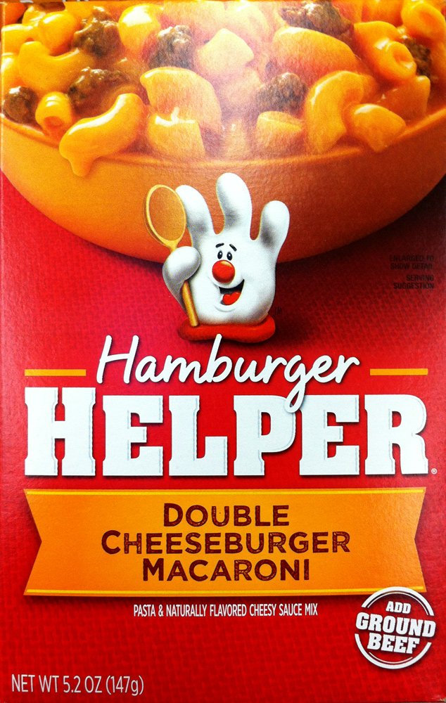 Betty Crocker DOUBLE CHEESEBURGER MACARONI Hamburger Helper 5.2oz 2 Pack