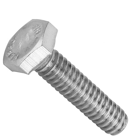 KINJOEK 100 Pieces 1/4-20 x 1-1/2 Inch Stainless Steel Hex Bolts, Hex Head Cap Screw Bolts, 18-8 304 S/S Fully Threaded Hexagon Bolts Fastener