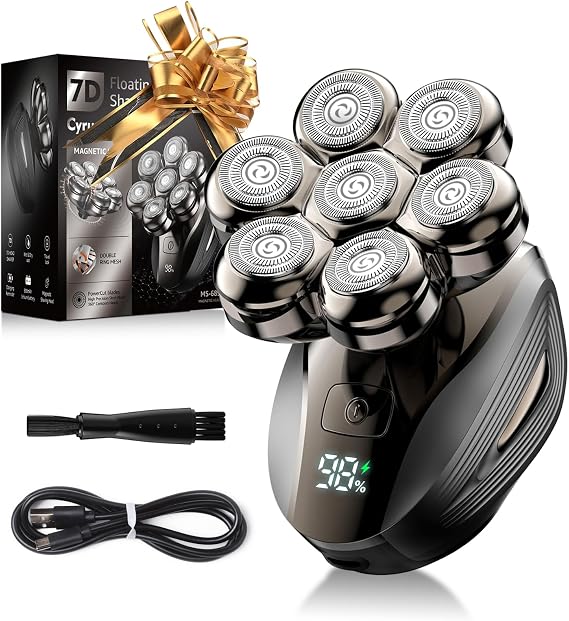 Portable Rotary Shaver for Bald Men