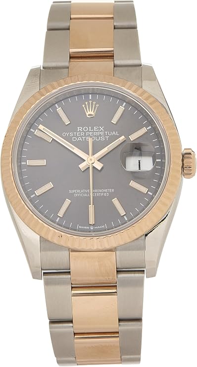 Pre-loved Black Dial Two-Tone Datejust 126231 36mm, Black