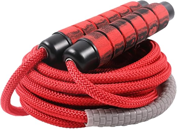 10 FT Long Jump Rope for Kids Adults,Double Dutch Jump Rope,Adjustable Skipping Ropes with High-strength Nylon Braided Rope Core,360Rotation Not Entangled,Long Enough for 1-2 Jumpers.