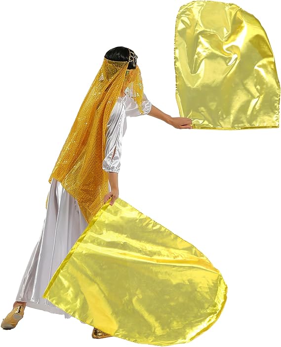 MUNAFIE 31.5"x27.56" Worship Flags for Dance Church with Telescopic Rod and Storage Bag,Praise Dance Flags for Worship
