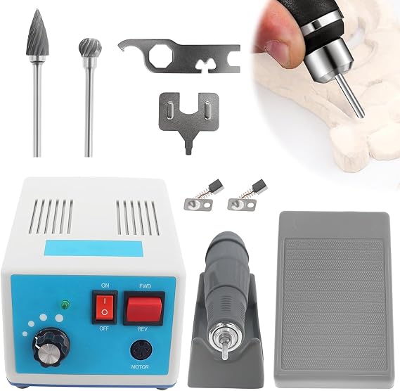 Upgraded Marathon-IV Micro Motor, 0-35,000 RPM Adjustable Speed Rotary Tool