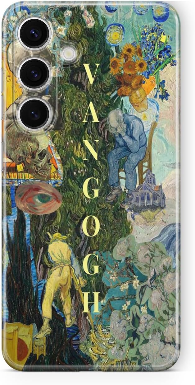 Multitronic Samsung Galaxy A55 Compatible Van Gogh Design Printed Transparent Case, strlghta55033