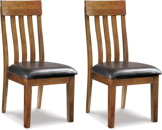 Signature Design by Ashley Ralene Wood Dining Chairs Set of 2, Brown