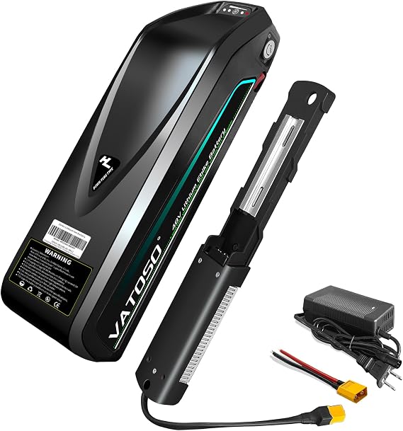 36V13AH Lithium Ebike Battery, Built-in 40A BMS, for Electric Bicycles & E-Motorcycles(100W-1500W), Includes 2A Charger XT60 Connecting Wire and Base (36V13AH)