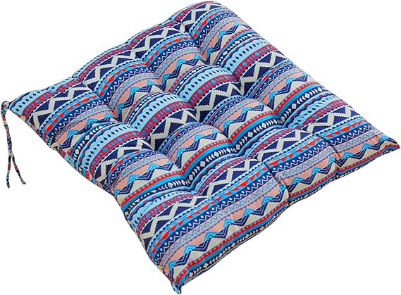 Alalaso Chair Pad Seat Cushion, Square Indoor Seat Cushions Pillows with Ties Soft Comfortable Non Slip Chair Mat for Kitchen Dining Office Desk Living Room Outdoor Patio Tatami
