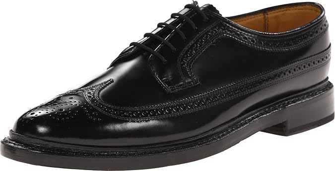 Florsheim Kenmoor Wingtip Oxford Heritage Calf Black 10 3E