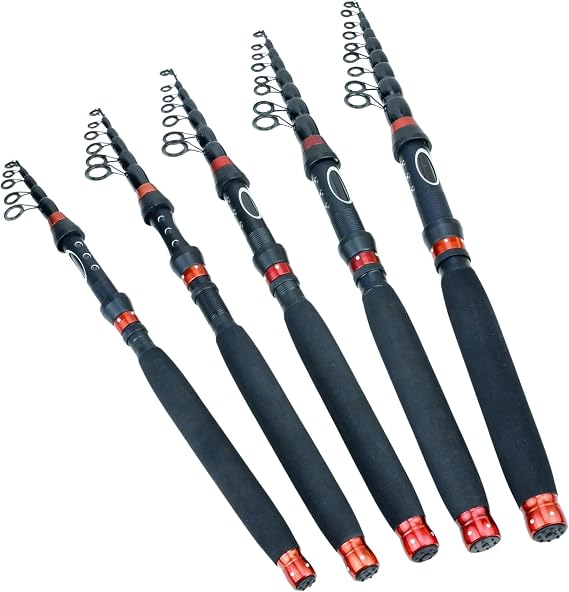 YG037 1.8m-3.0m Contraction Length 43cm-51cm Carbon Portable Telescopic Fishing Rod Fast Action Spinning Rod Carp Trout Bass Rod Fishing