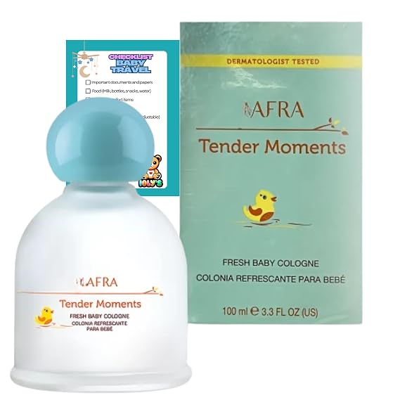 Ioly's Jjafra Tender Moments Baby Cologne for boys, girls Jjafra baby perfume for newborn Alcohol FREE Paraben Colonia para bebe recien nacido kids Perfume para bebe toddler colonia para ninos PK 1