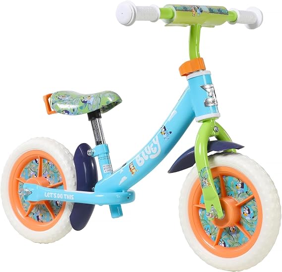 Dynacraft Bluey 10-Inch Unisex Balance Bike for Age 2-5 Years