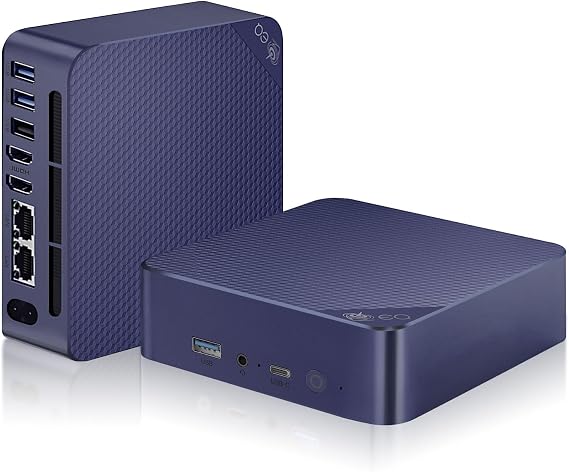 Beelink EQ13 Mini PC,Intel 12th Gen Alder Lake-N100 Processor (4C/4T,up to 3.4GHz),16GB DDR4 RAM 500GB PCIe SSD Mini Computer,Support 4K Dual HDMI Display,USB3.2/WiFi 6/BT5.2/Auto Power On