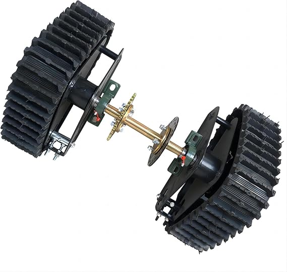 23.6"/600mm Go Kart Rear Axle Track Assembly Kit, ATV Wheel Hub Complete Kit Rear Axle Shaft Kit Go Kart Rear Wheels for Snow Sand Snowmobile
