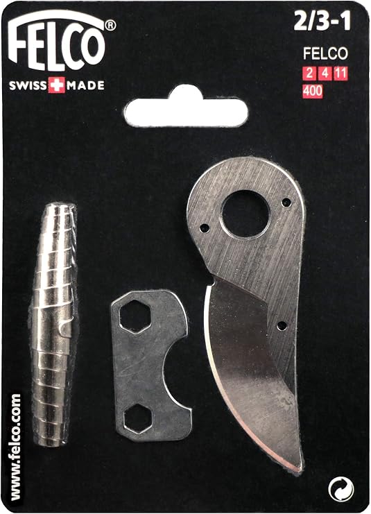 Felco Hand Pruner Replacement Kit (2/3-1) - Spare Blade, Spring, Adjustment Key for Garden Shears & Clippers
