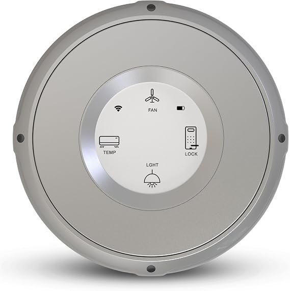 Smart Home Controller + Bluetooth Controller - Works with Alexa, Google Home, Home Assistant, SmartThings, Lights, thermostats and More - Programmable & Customizable Buttons (Sterling Moon)