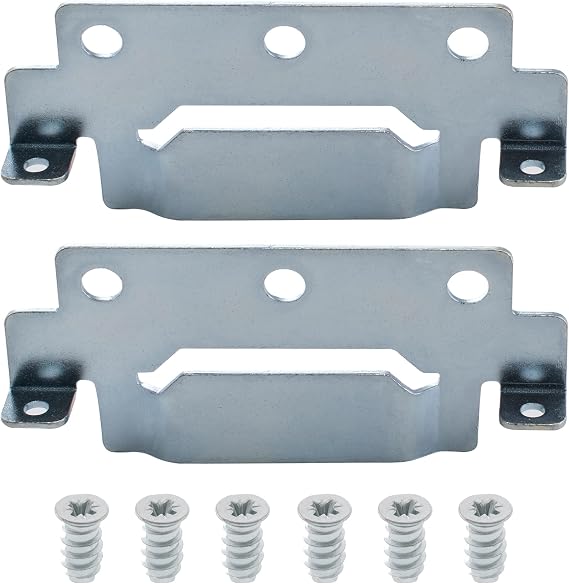 Spare Hardware Parts Replacement for IKEA Bed Frame Part 139301 (Mounting Plate) and 105307 (Screws)