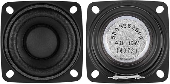 2PCs 2Inch 4ohm Full Range Speaker Sound Music Speakers Driver 10W 15W 20W Radio Loudspeaker DIY for Home Audio System (Size : 4 Ohm 10 W)