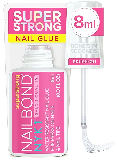 NYK1 Super Strong Nail Glue for Press On Nails, Nail Tips & Acrylics | 8ml