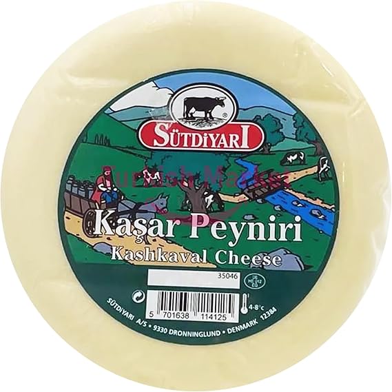 Sutdiyari Premium Turkish Kashkaval Cheese Kasar Peyniri Traditional Taste Authentic 800 G by TOM UK