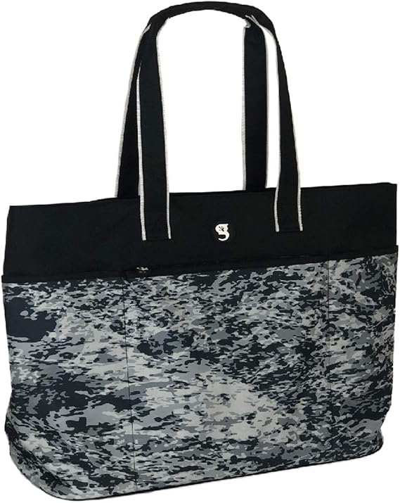 geckobrands Oversized Beach Tote Large and Stylish Beach Bag with 4 Exterior Pockets and Zippered Internal Compartment