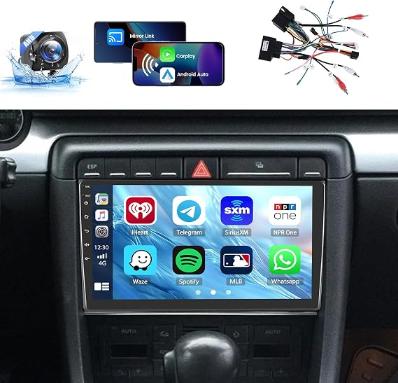 [DSP & EQ] 2+64G 9 inch Car Radio for Audi A4 S4 RS4 2002-2008