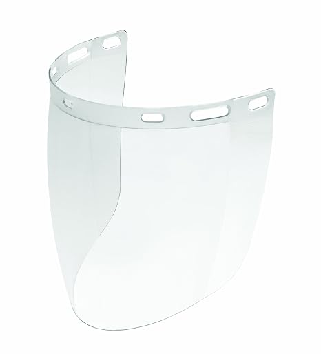 Gateway Safety 676 Venom Cylindrical Molded Contemporary Replacement Headgear Visor, Clear Anti-Fog Lens, 9" x 15.5" x .06"