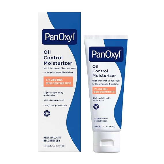 PanOxyl Oil Control Moisturizer, 17% Zinc Oxide, SPF 30, 1.7 oz