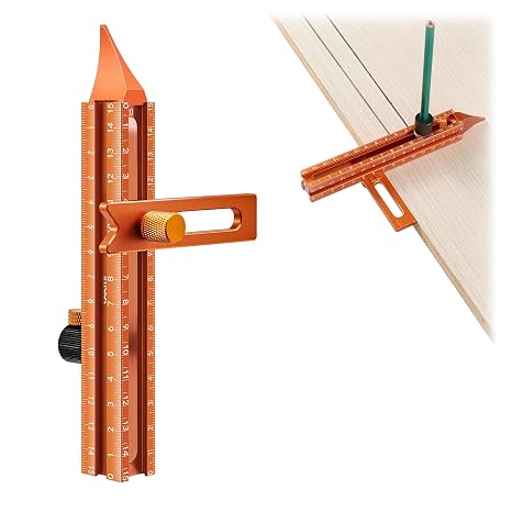 Imbot 4-Sided Magnetic Scribing Tool with Laser Scale for Woodworking & DIY